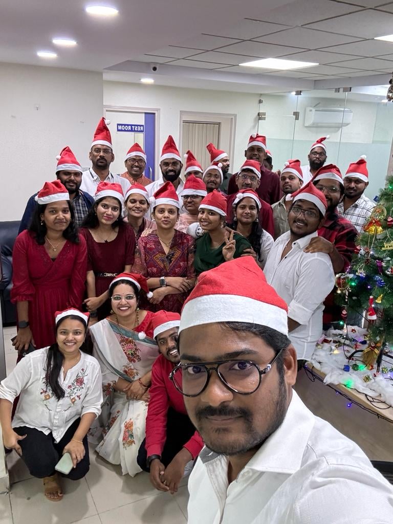 Christmas in Hyderabad Office